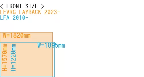 #LEVRG LAYBACK 2023- + LFA 2010-